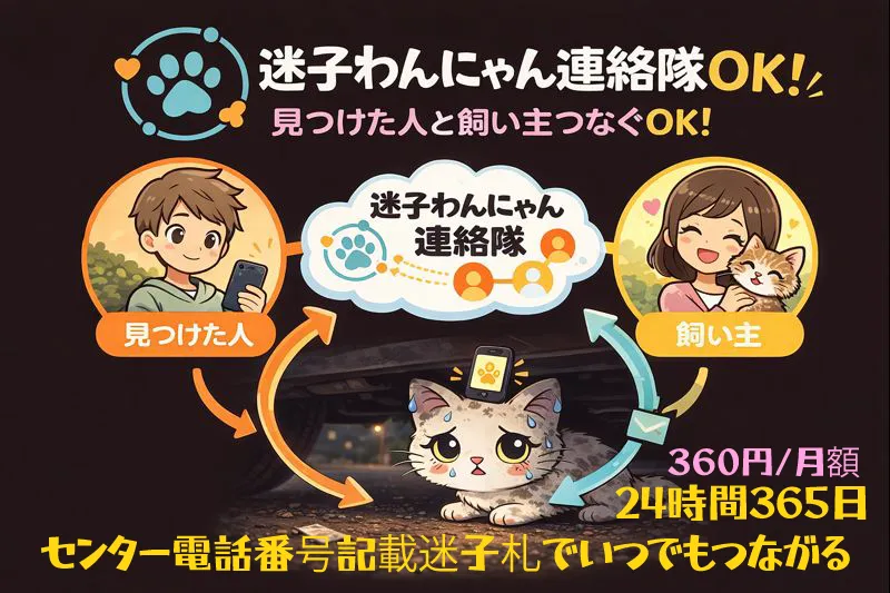 迷子わんにゃん連絡隊の構造図画